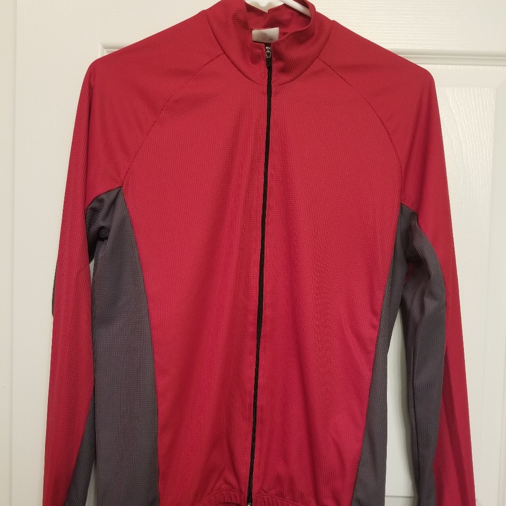 Red Cycling Zip Up Jacket
